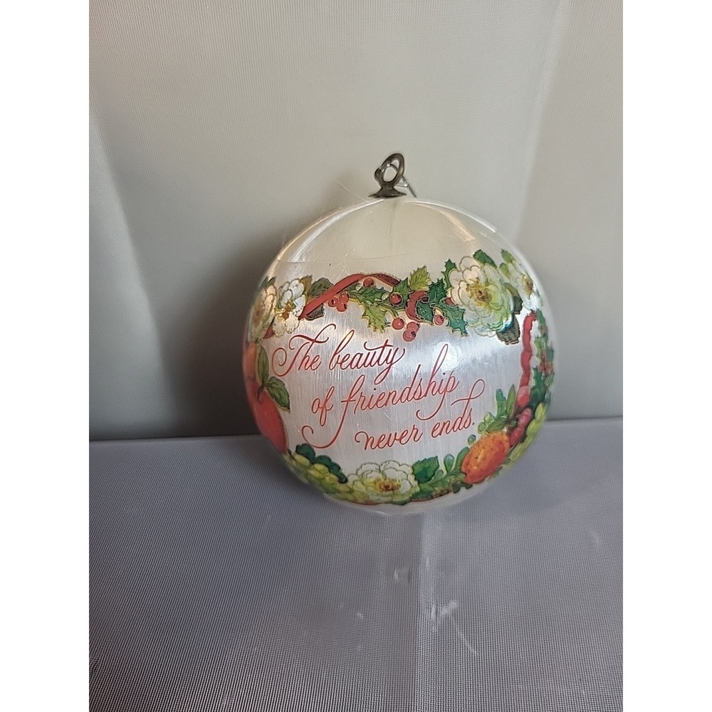 Vintage Handmade Christmas Angel Ornament, Holly Berry Dress, Star Crown, Straw